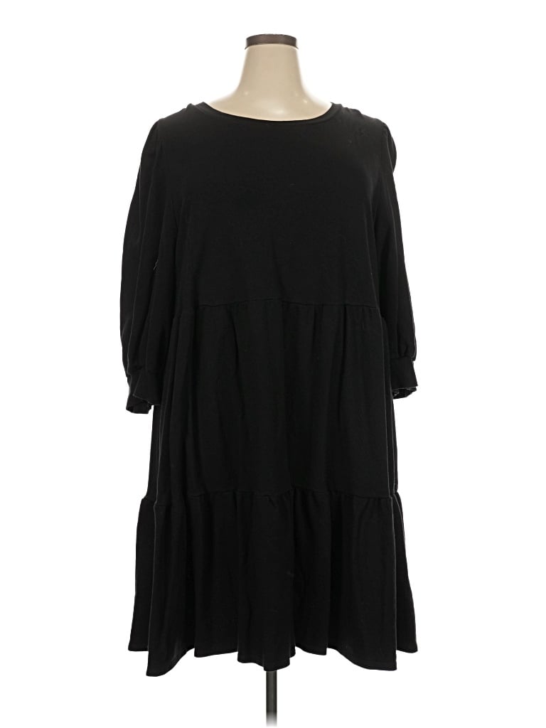 Pre-owned T.la Casual Dress In Black