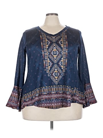 One World 3/4 Sleeve Blouse (view 1)