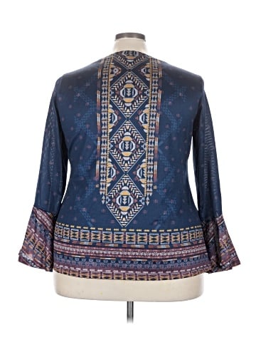 One World 3/4 Sleeve Blouse (view 2)