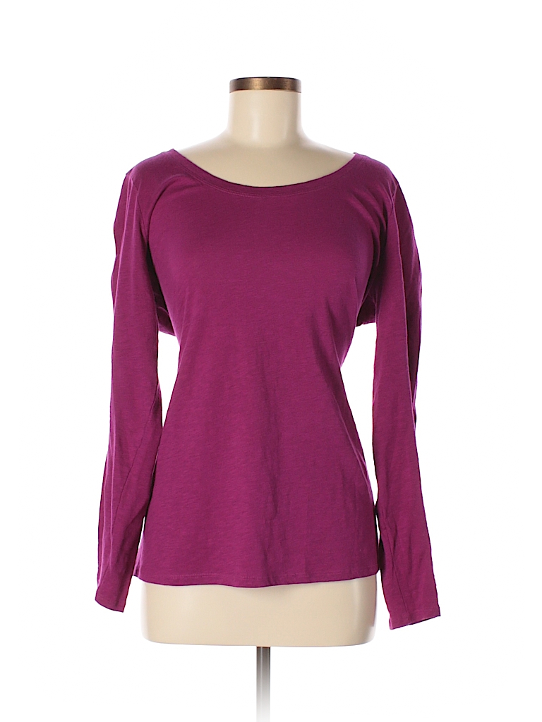 Jcpenney 100% Cotton Solid Pink Long Sleeve T-Shirt Size XL - 58% off ...
