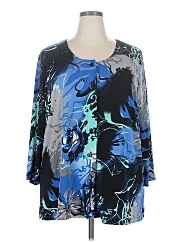 Ulla Popken 3/4 Sleeve Blouse (view 1)
