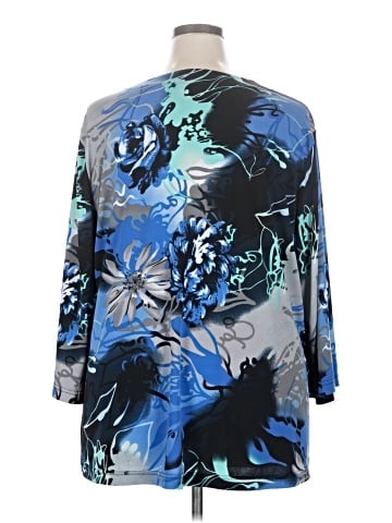 Ulla Popken 3/4 Sleeve Blouse (view 2)