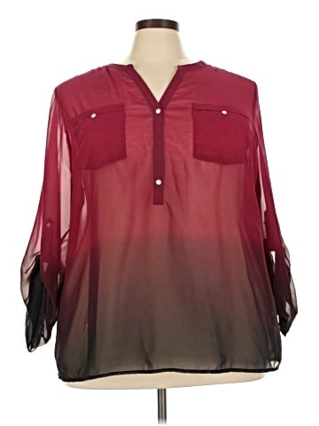 Roz & Ali 3/4 Sleeve Blouse (view 1)