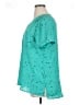 Apt. 9 100% Polyester Teal Short Sleeve Blouse Size XL - photo 5