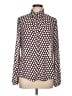 Worthington 100% Polyester Polka Dots Ivory Long Sleeve Blouse Size L - photo 1