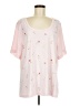 Avenue Floral Pink Short Sleeve T-Shirt Size 8 Plus - photo 1