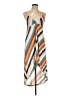 ALTERNATIVE 100% Polyester Stripes Tan Casual Dress Size L - photo 1