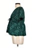 Unbranded 100% Polyester Green Short Sleeve Blouse Size L - photo 5