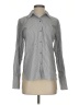 Waverly Grey Houndstooth Gray Long Sleeve Button-Down Shirt Size XS - photo 1