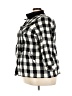 Torrid 100% Cotton Checkered-gingham Black Jacket Size 3X Plus (3) - photo 5