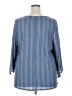 W5 Blue 3/4 Sleeve Blouse Size 2X - photo 2