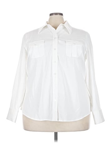 Lane Bryant Long Sleeve Button-Down Shirt (view 1)