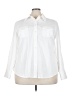 Lane Bryant Ivory Long Sleeve Button-Down Shirt Size 22 - 24 Plus - photo 1
