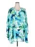 Catherines 100% Polyester Blue Poncho Size 2X - photo 1