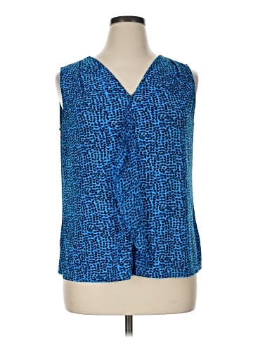 Roz & Ali Sleeveless Blouse (view 1)