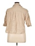 Zara Tan 3/4 Sleeve Button-Down Shirt Size XL - photo 2