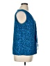 Roz & Ali Blue Sleeveless Blouse Size XL - photo 4