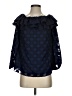MICHAEL Michael Kors Blue 3/4 Sleeve Blouse Size S - photo 1