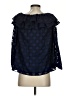 MICHAEL Michael Kors Blue 3/4 Sleeve Blouse Size S - photo 2