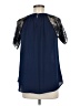 Papermoon 100% Polyester Blue Short Sleeve Blouse Size M - photo 2