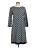 Talbots Argyle Black Casual Dress Size 8 - photo 1