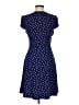 Leota Polka Dots Blue Casual Dress Size M (petite) - photo 2