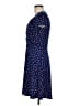 Leota Polka Dots Blue Casual Dress Size M (petite) - photo 5