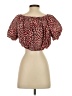 J.Crew 100% Cotton Red Short Sleeve Blouse Size S - photo 2