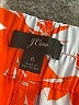 J.Crew 100% Polyester Tropical Orange Casual Pants Size 6 - photo 7