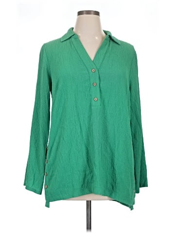 Nina Leonard Long Sleeve Blouse (view 1)