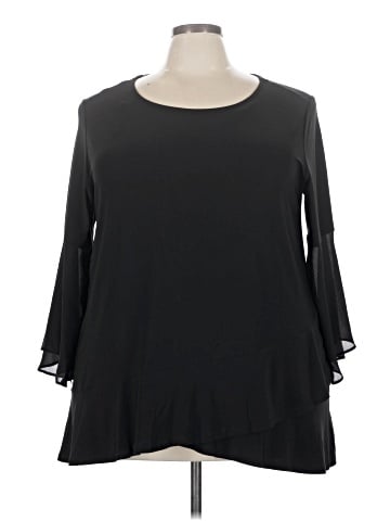 Roz & Ali 3/4 Sleeve Blouse (view 1)