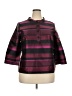 Talbots Burgundy 3/4 Sleeve Button-Down Shirt Size 18 - photo 1