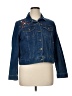 Woman Within Blue Denim Jacket Size 14W - photo 1