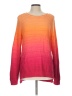 Chaps 100% Cotton Tie-dye Pink Pullover Sweater Size L - photo 1