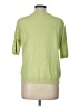 August Silk Green Short Sleeve Top Size L - photo 2