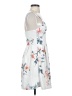 Monteau Floral White Cocktail Dress Size S - photo 4