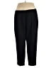 Lands' End 100% Wool Solid Black Wool Pants Size 26 waist - photo 1