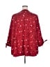 Catherines 100% Polyester Hearts Red 3/4 Sleeve Blouse Size 2X - photo 2