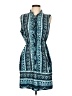 Speed Control 100% Polyester Paisley Blue Casual Dress Size L - photo 1