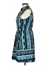 Speed Control 100% Polyester Paisley Blue Casual Dress Size L - photo 5