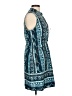 Speed Control 100% Polyester Paisley Blue Casual Dress Size L - photo 4