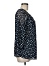 Willi Smith 100% Polyester Blue 3/4 Sleeve Blouse Size M - photo 4