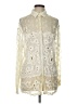 Gantos 100% Rayon Ivory Long Sleeve Blouse Size L - photo 1