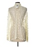 Gantos 100% Rayon Ivory Long Sleeve Blouse Size L - photo 2