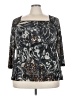 Jaclyn Smith Gray Long Sleeve Blouse Size 3X - photo 1