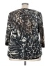 Jaclyn Smith Gray Long Sleeve Blouse Size 3X - photo 2