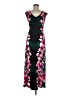 Apt. 9 Print Black Casual Dress Size M (petite) - photo 1