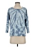 Purejill 100% Cotton Tie-dye Blue Pullover Sweater Size S - photo 1
