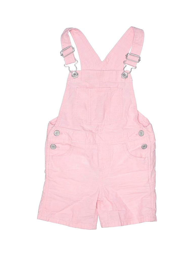 pink overall shorts