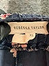 Rebecca Taylor 100% Silk Floral Black Silk Pants Size XS - photo 7